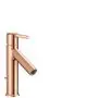 AXOR-HG-AXOR-Starck-Einhebel-Waschtischmischer-100-mit-Hebelgriff-und-Zugstangen-Ablaufgarnitur-Polished-Red-Gold-10001300 gallery number 1